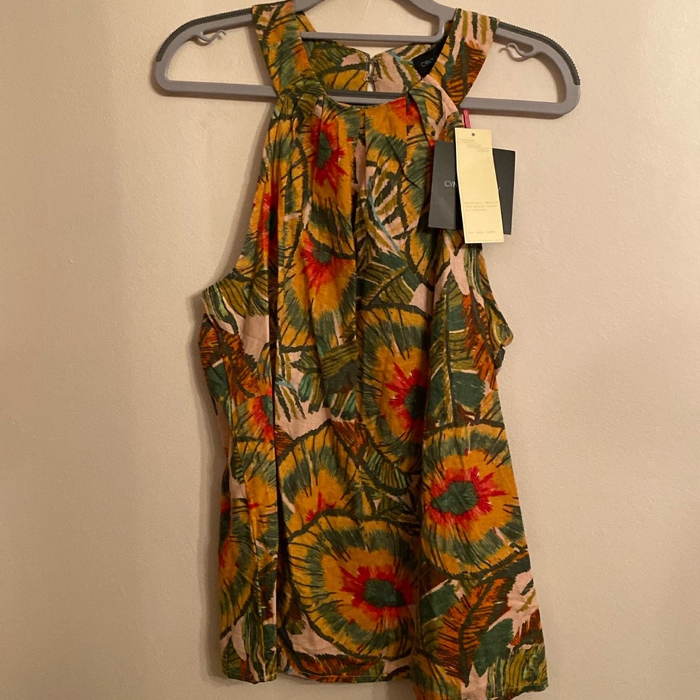 CYNTHIA ROWLEY Sleeveless Blouse, Size Small, NWT